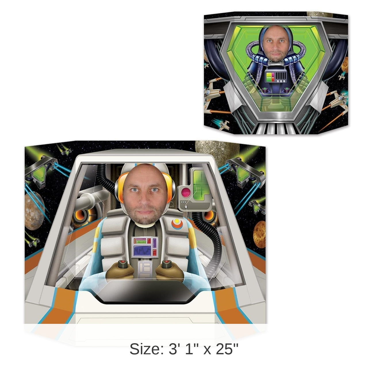 6 Pack Bulk Space Pilot Party Photo Prop