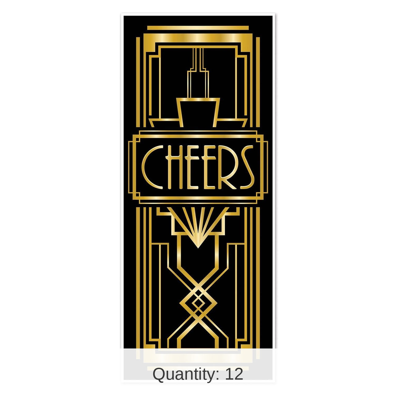 12 Pack Bulk Roaring 20's Party Door Cover