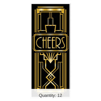12 Pack Bulk Roaring 20's Party Door Cover