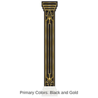 12 Pack Bulk Jtd Roaring 20's Column Pull-Down Party Cutout