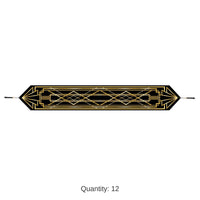 12 Pack Bulk Printed Roaring 20's Party Paper Table Runner