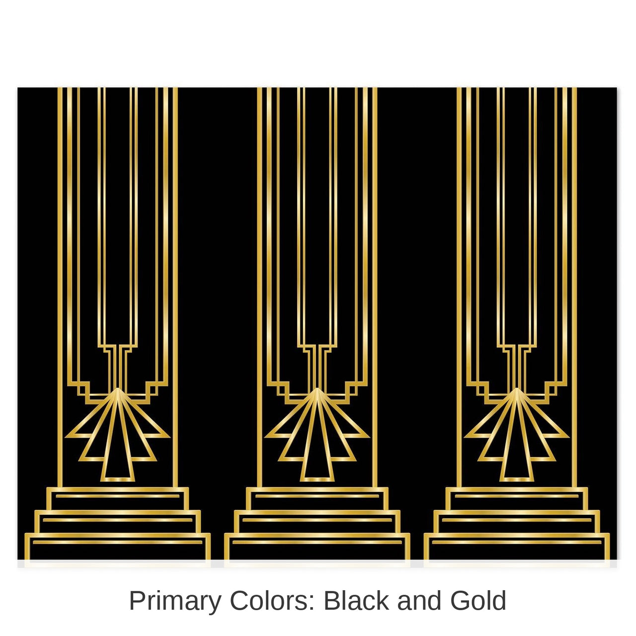 6 Pack Bulk Roaring 20's Party Backdrop