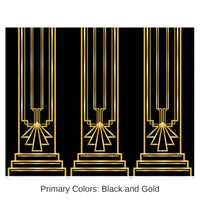 6 Pack Bulk Roaring 20's Party Backdrop