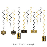 72 Pack Bulk Roaring 20's Party Whirls