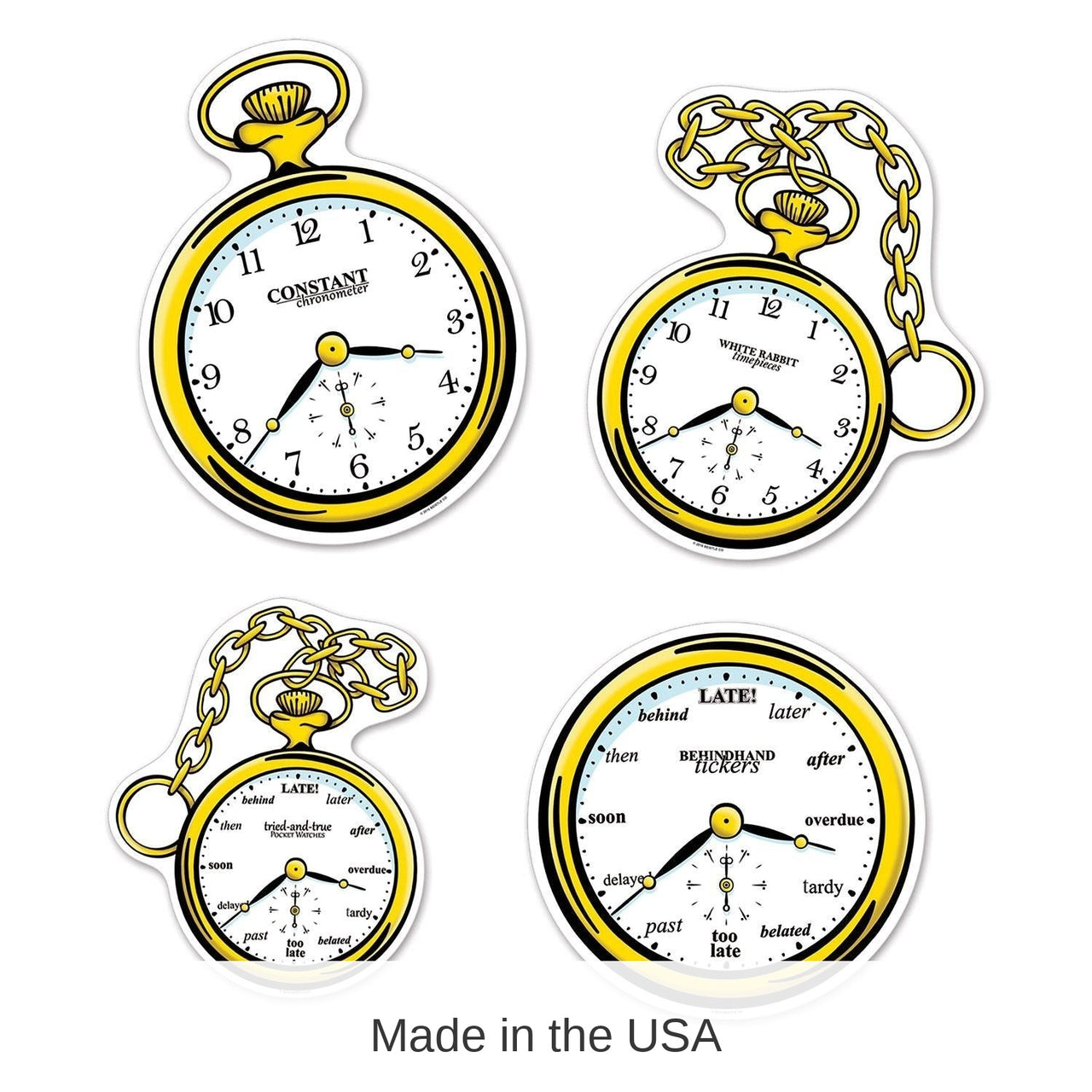 48 Pack Bulk Clock Party Cutouts