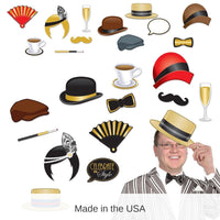 144 Pack Bulk Roaring 20's Party Photo Fun Signs