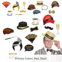 144 Pack Bulk Roaring 20's Party Photo Fun Signs