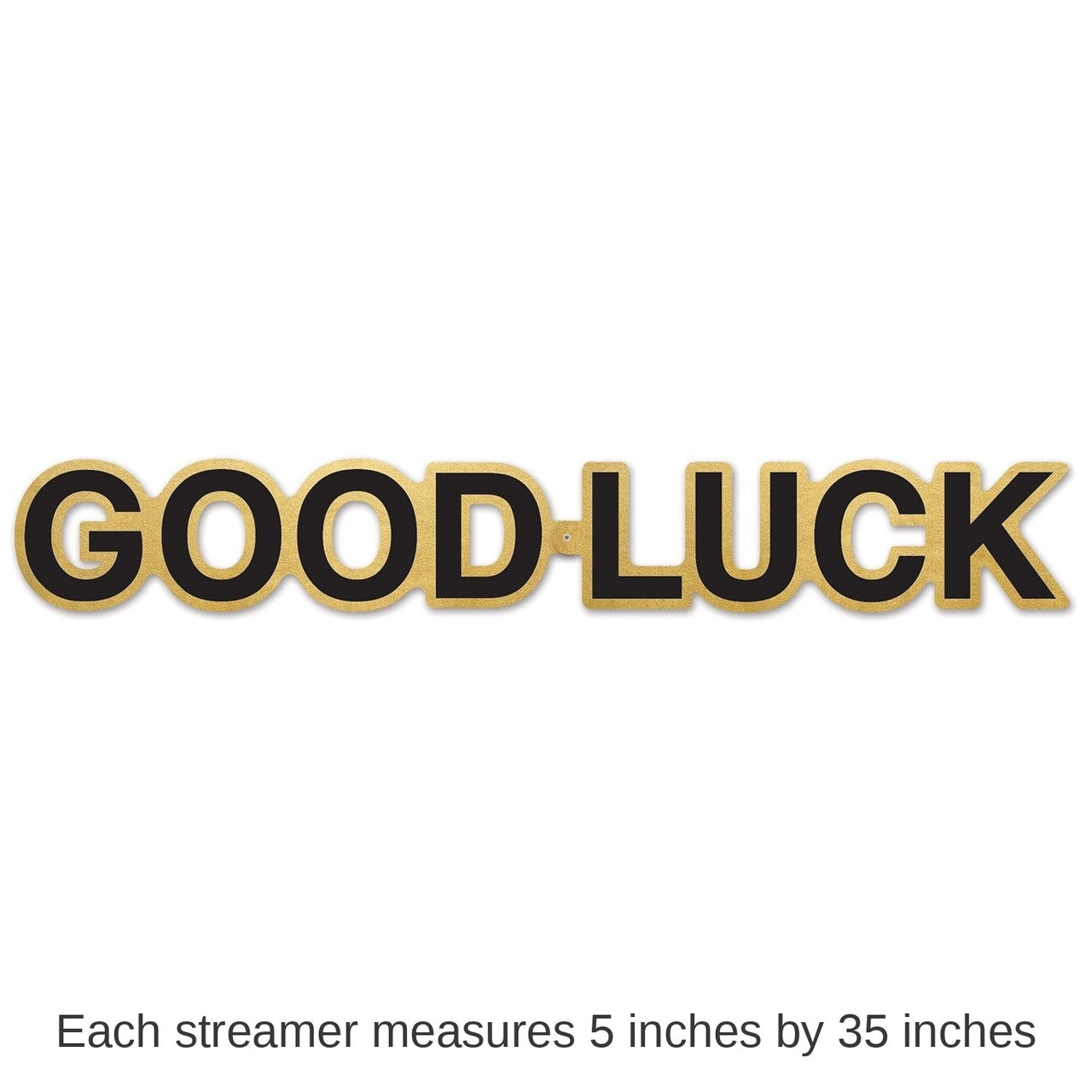 12 Pack Bulk Good Luck Party Foil Streamer