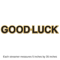 12 Pack Bulk Good Luck Party Foil Streamer