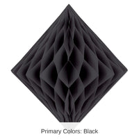 12 Pack Bulk Party Tissue Diamond - black