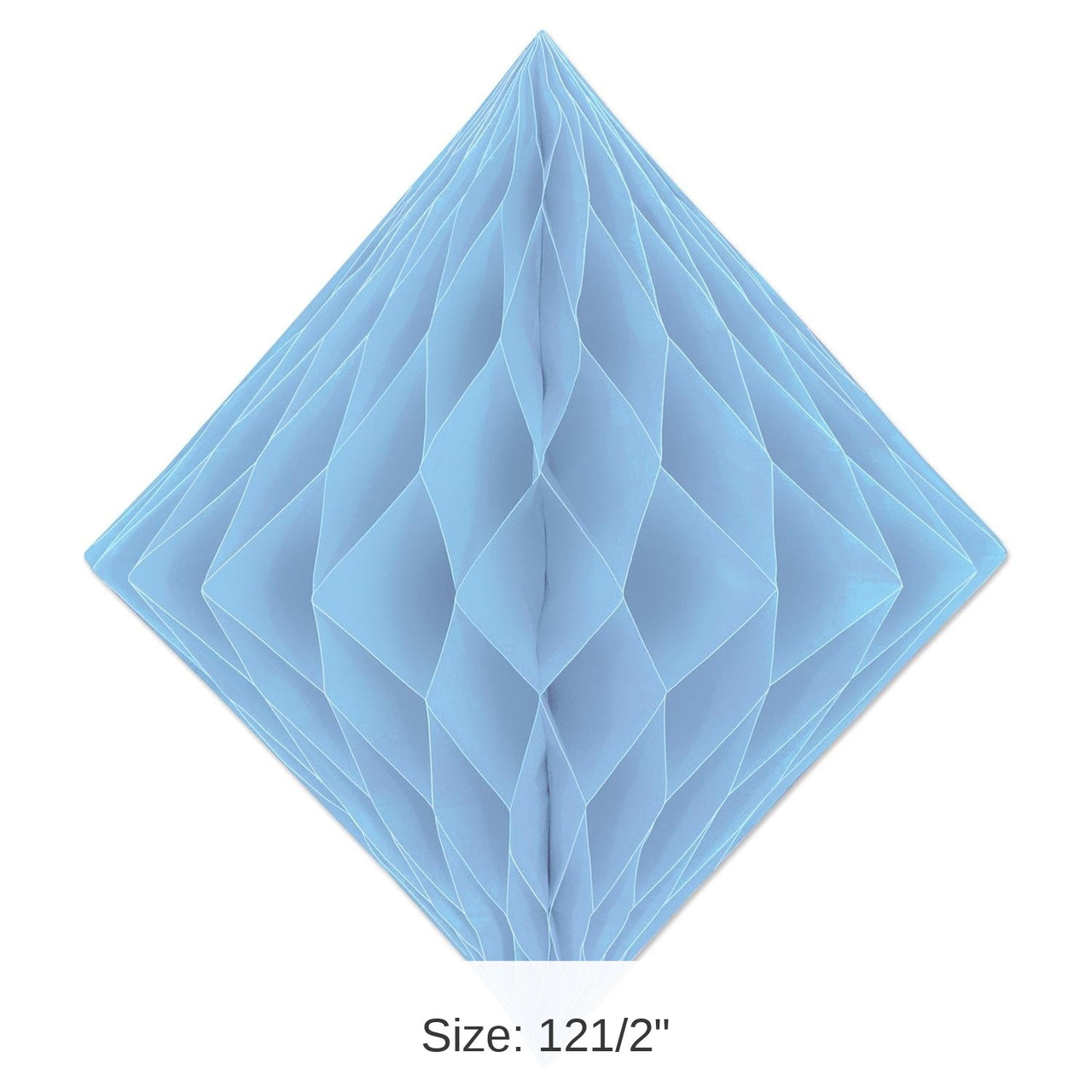12 Pack Bulk Party Tissue Diamond - Light blue