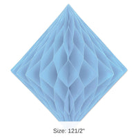 12 Pack Bulk Party Tissue Diamond - Light blue