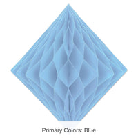 12 Pack Bulk Party Tissue Diamond - Light blue
