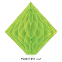 12 Pack Bulk Party Tissue Diamond - Light green