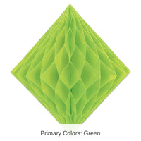 12 Pack Bulk Party Tissue Diamond - Light green