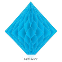 12 Pack Bulk Party Tissue Diamond - turquoise