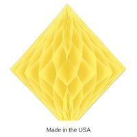 12 Pack Bulk Party Tissue Diamond - yellow