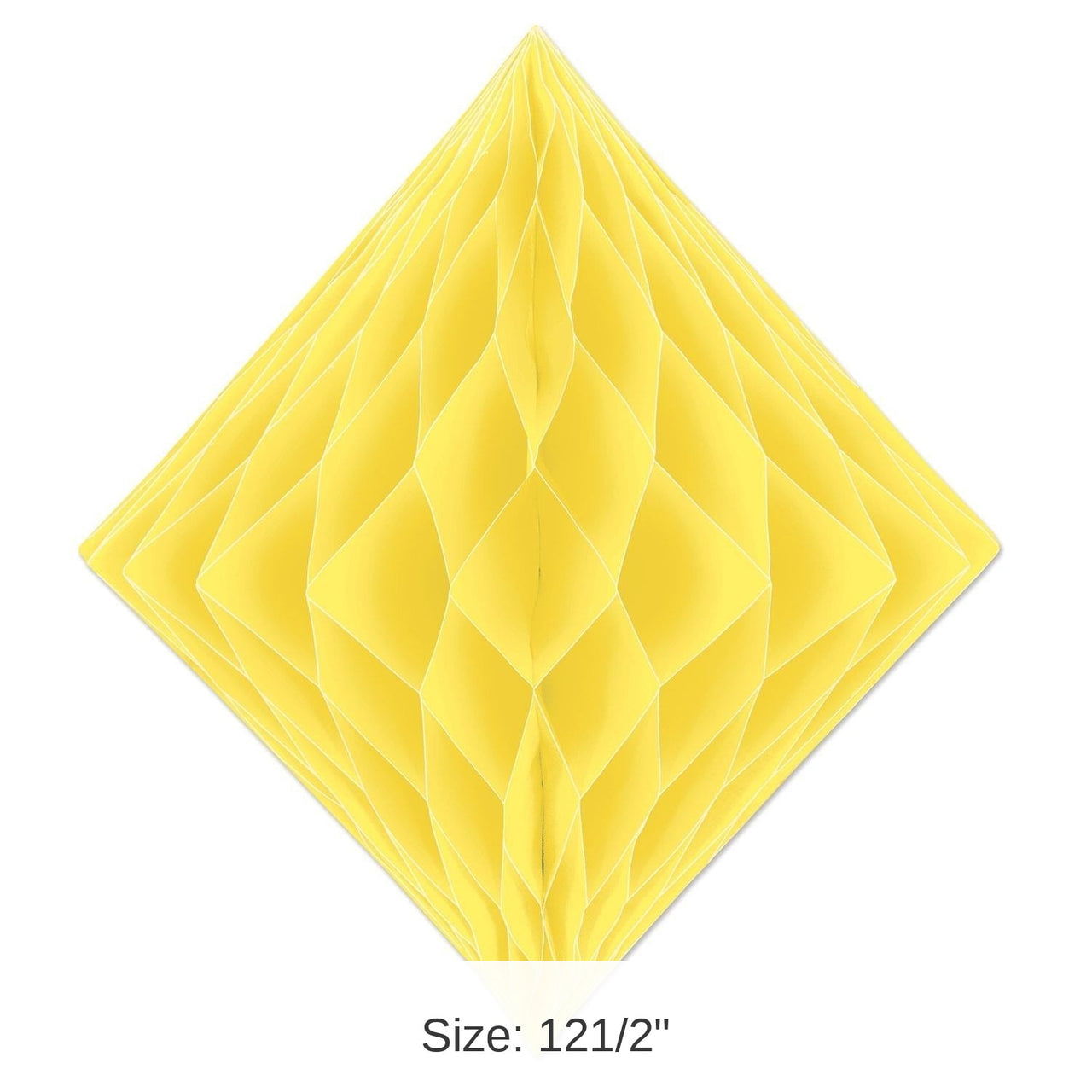 12 Pack Bulk Party Tissue Diamond - yellow