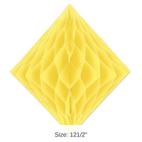 12 Pack Bulk Party Tissue Diamond - yellow