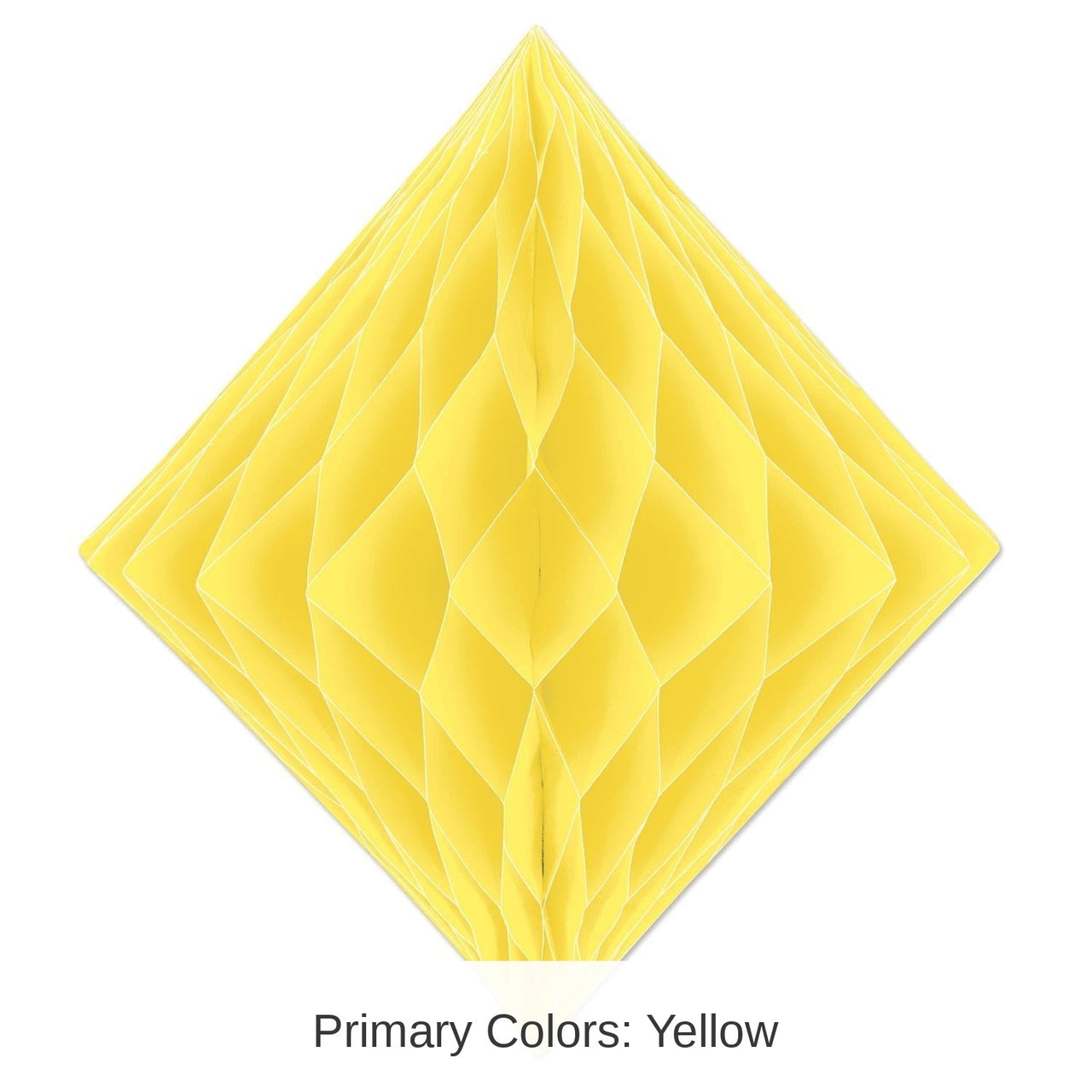 12 Pack Bulk Party Tissue Diamond - yellow