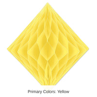 12 Pack Bulk Party Tissue Diamond - yellow