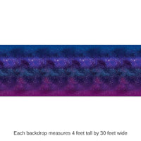 6 Pack Bulk Galaxy Party Backdrop