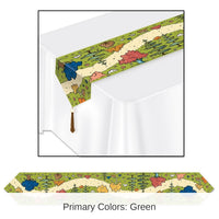 12 Pack Bulk Printed Woodland Friends Party Paper Table Runner