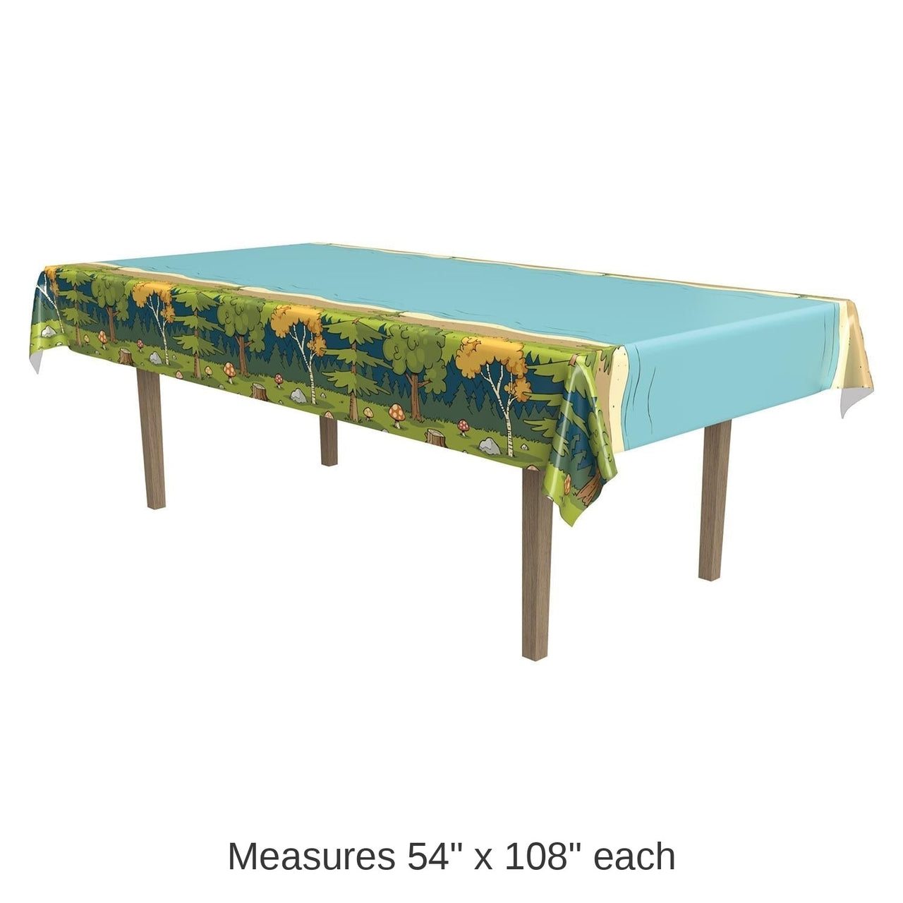 12 Pack Bulk Woodland Friends Party Tablecover