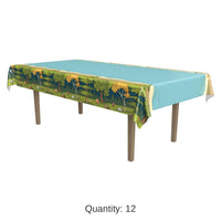 12 Pack Bulk Woodland Friends Party Tablecover