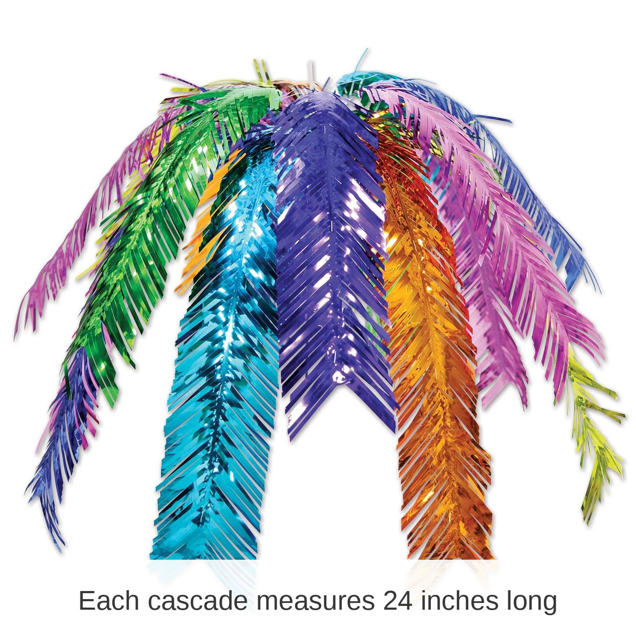 12 Pack Bulk Luau Party Palm Leaf Cascade
