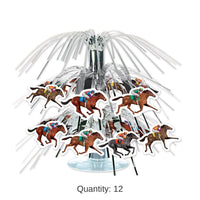 12 Pack Bulk Horse Racing Mini Party Cascade Centerpiece