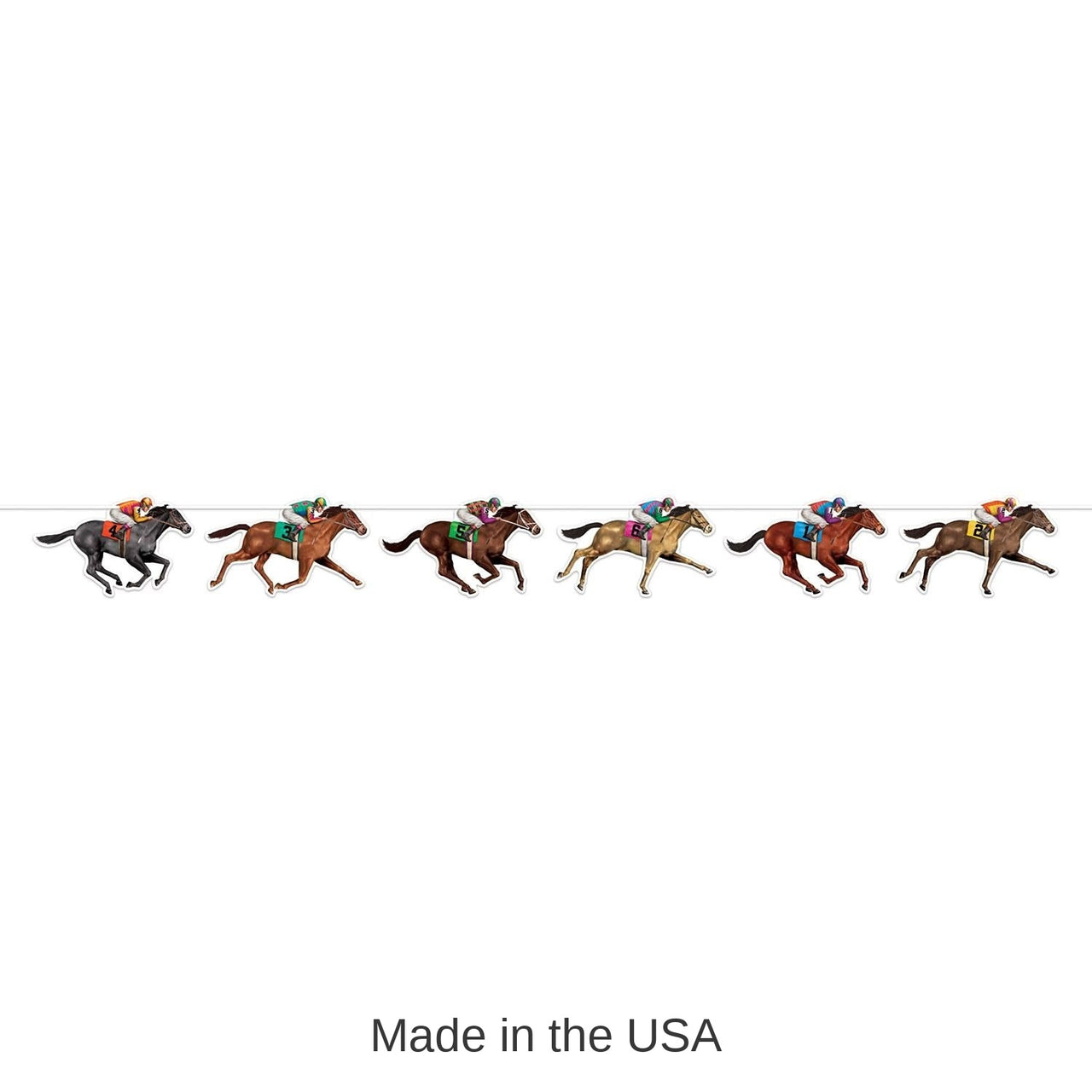 12 Pack Bulk Horse Racing Party Streamer