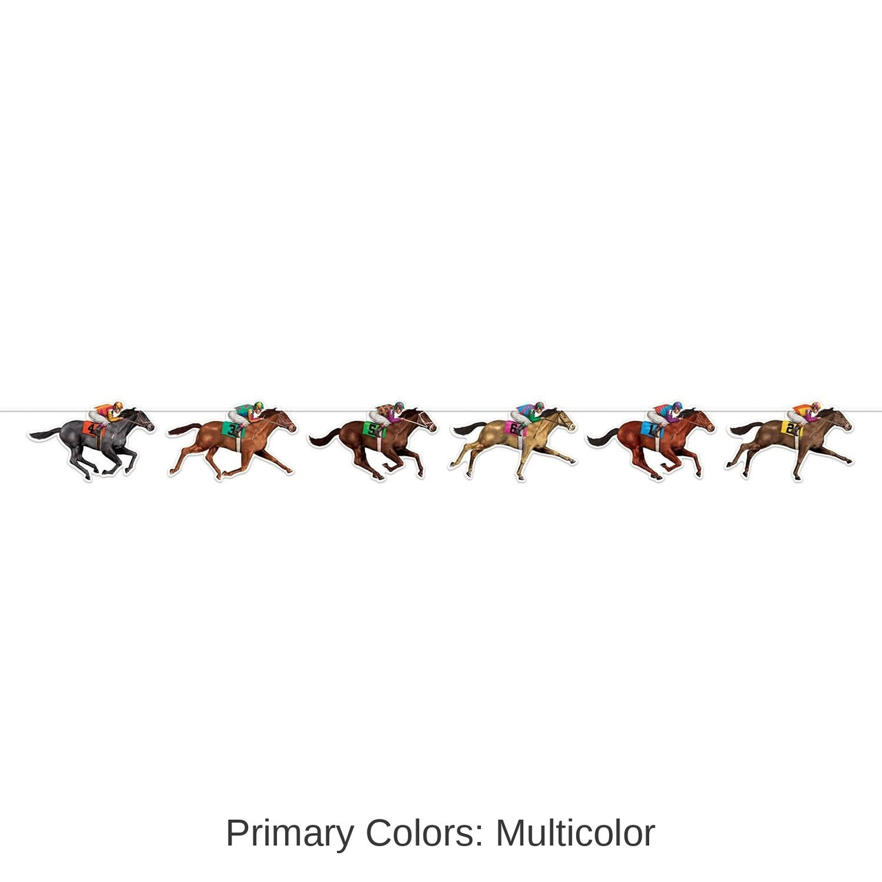 12 Pack Bulk Horse Racing Party Streamer