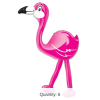 6 Pack Bulk Luau Party Inflatable Flamingo