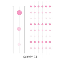 72 Piece Bulk Dot Stringers - pink