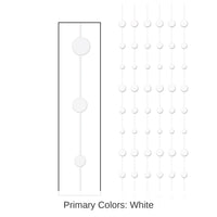 72 Piece Bulk Wedding Party Dot Stringers - white
