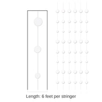 72 Piece Bulk Wedding Party Dot Stringers - white