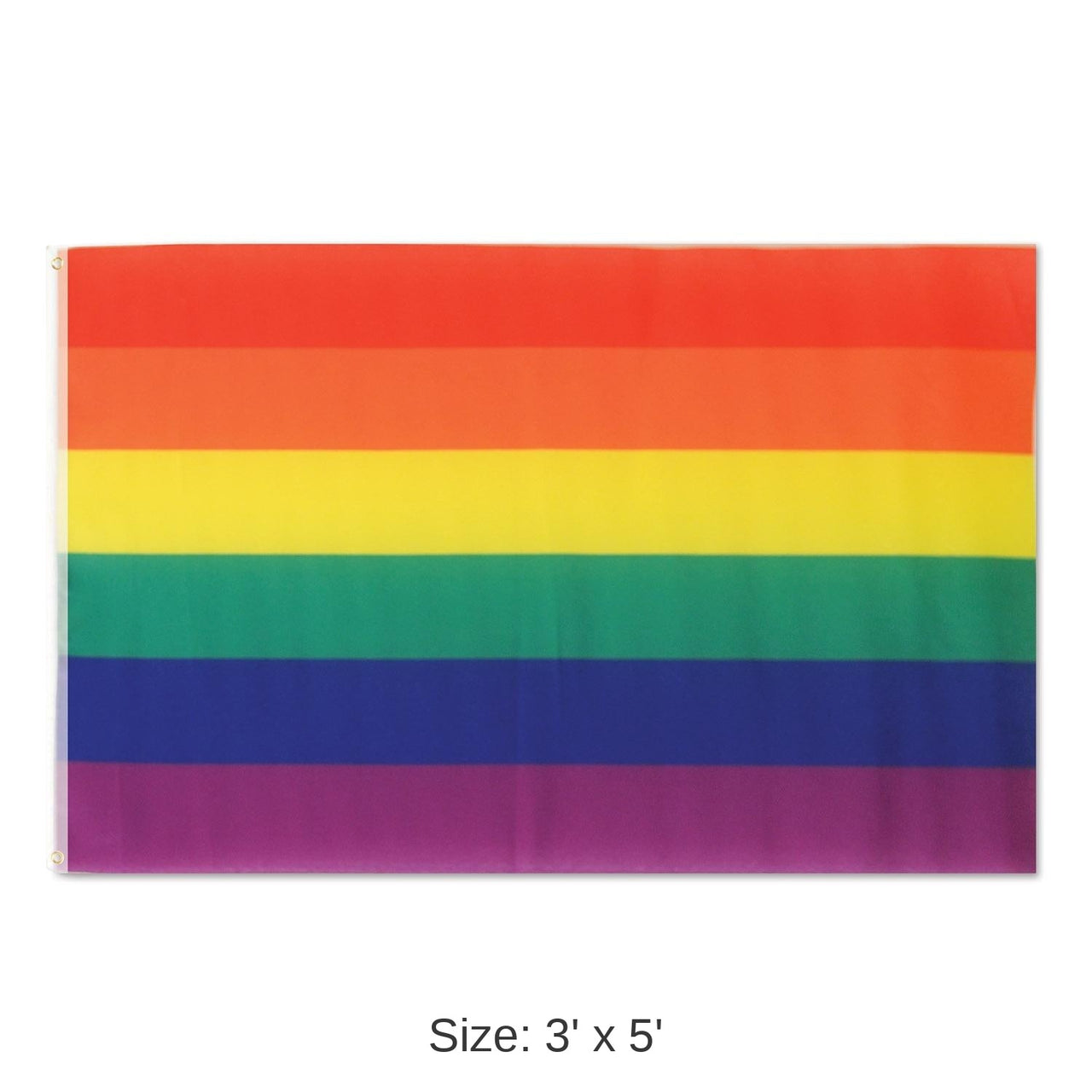 12 Pack Bulk Rainbow Party Flag