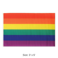 12 Pack Bulk Rainbow Party Flag
