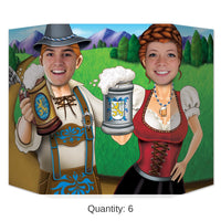 6 Pack Bulk Oktoberfest Couple Photo Prop