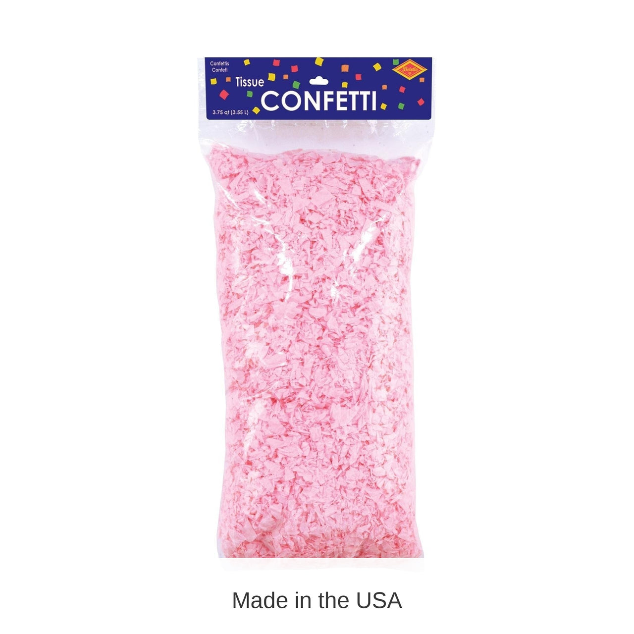 6 Pack Bulk Tissue Confetti Pink (3.75 Qt/Pkg)