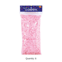 6 Pack Bulk Tissue Confetti Pink (3.75 Qt/Pkg)