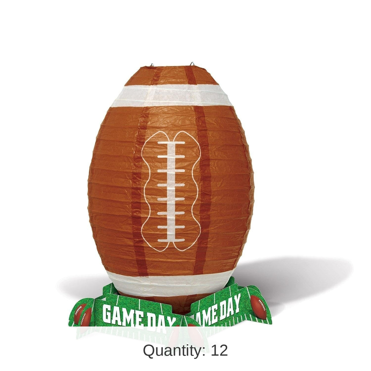 12 Pack Bulk Game Day Football Party Lantern Centerpiece