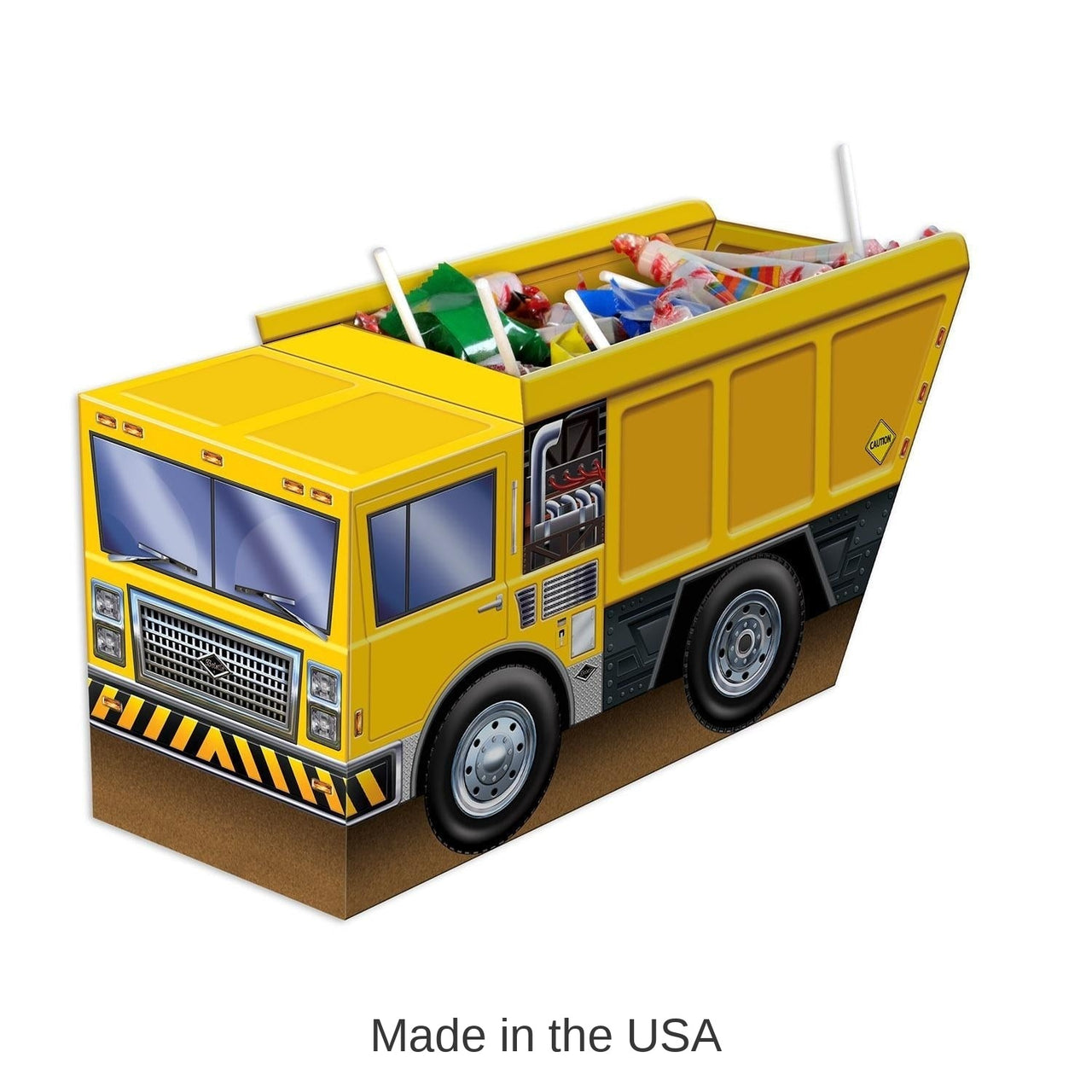 12 Pack Bulk 3-D Dump Truck Centerpiece