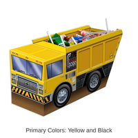 12 Pack Bulk 3-D Dump Truck Centerpiece
