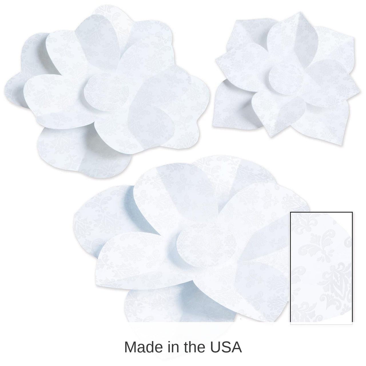 36 Pack Bulk Paper Flowers