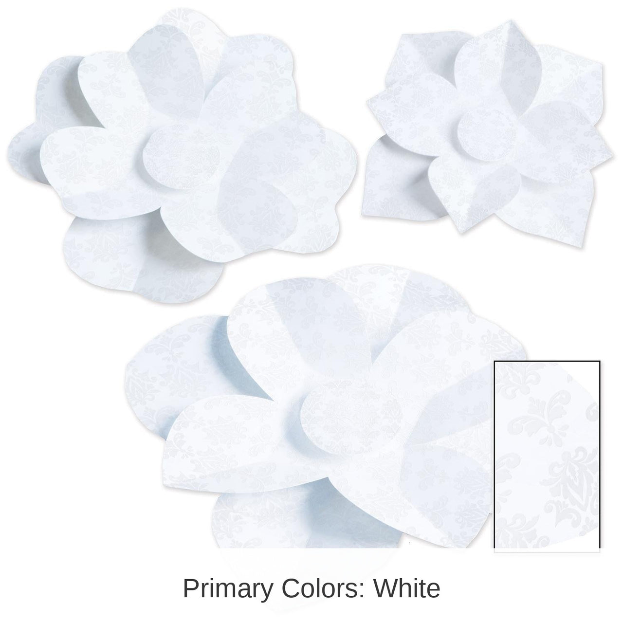 36 Pack Bulk Paper Flowers