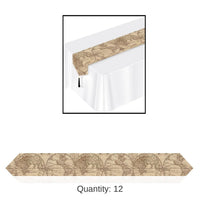 12 Pack Bulk Printed Around The World Party Paper Table Runner