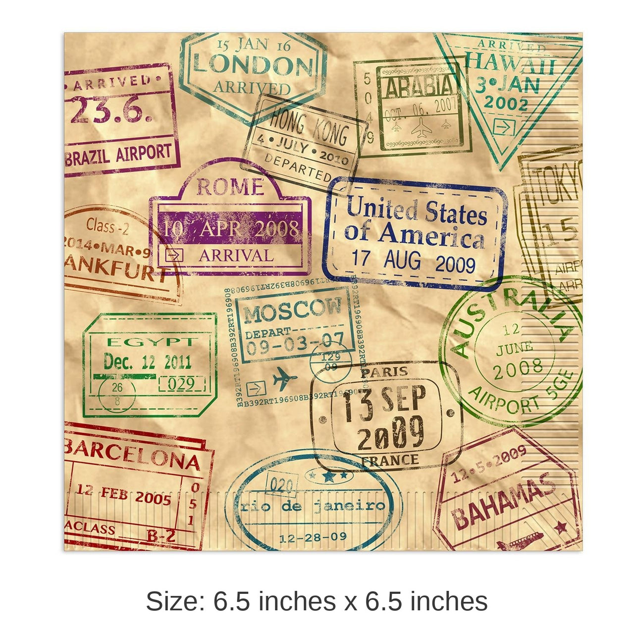 192 Pack Bulk Around The World Party Luncheon Napkins