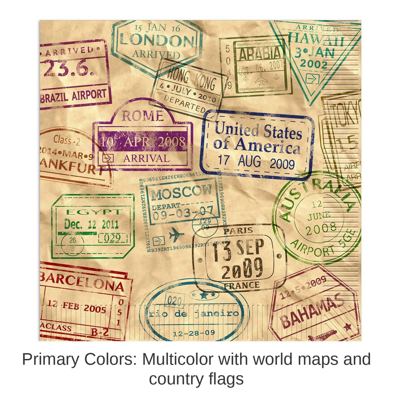 192 Pack Bulk Around The World Party Luncheon Napkins